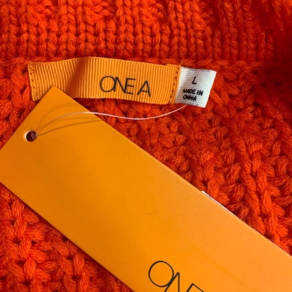 One A Mixed Knit Crew Neck Sweater - Picture 6 of 6